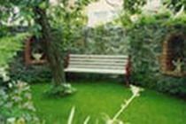 скамейка в саду